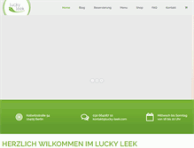 Tablet Screenshot of lucky-leek.com